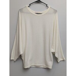 Andree By Unit White Dolman Sleeve Top Women's Sz Large
